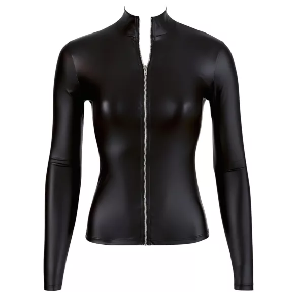Cottelli - svetlucava crna bluza dugih rukava - M