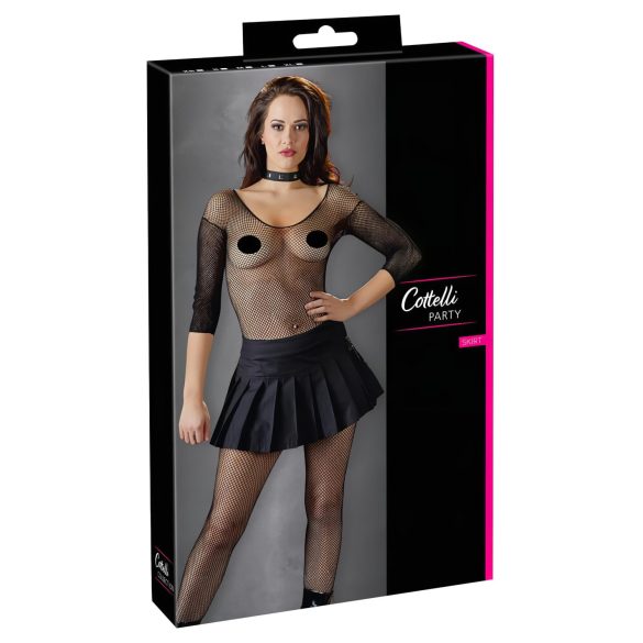 Cottelli - Nabirana mini suknja (crna)