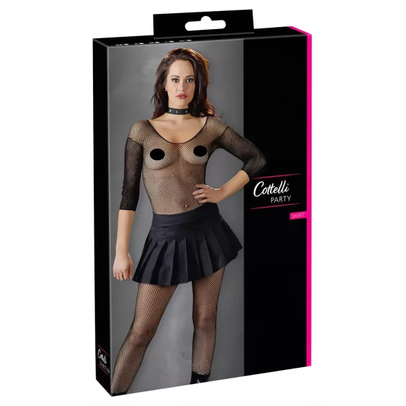 Cottelli - Nabirana mini suknja (crna)