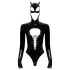 Crna Velvet - Batwoman telo crno telo s dugim rukavima