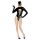 Crna Velvet - Batwoman telo crno telo s dugim rukavima - M
