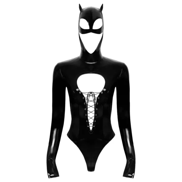 Crna Velvet - Batwoman telo crno telo s dugim rukavima - M