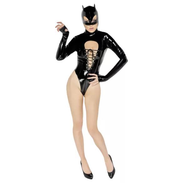 Crna Velvet - Batwoman telo crno telo s dugim rukavima - L