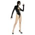 Crna Velvet - Batwoman telo crno telo s dugim rukavima - L