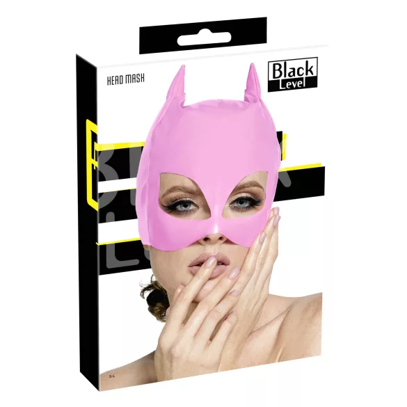Black Level - lakirana maska mačkica (pink)