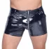 Black Level - Muške lak pantalone sa bočnim džepovima (crne)