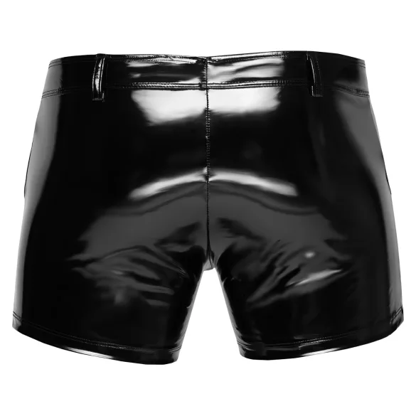Black Level - Muške lak pantalone sa bočnim džepovima (crne)