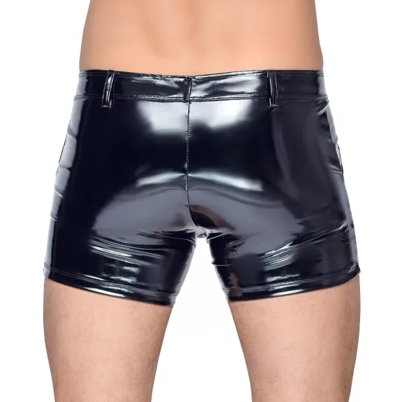 Black Level - Muške lak pantalone sa bočnim džepovima (crne) - M