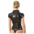 LATEX - ženska majica kratkih rukava sa rajsferšlusom (crna) - L
