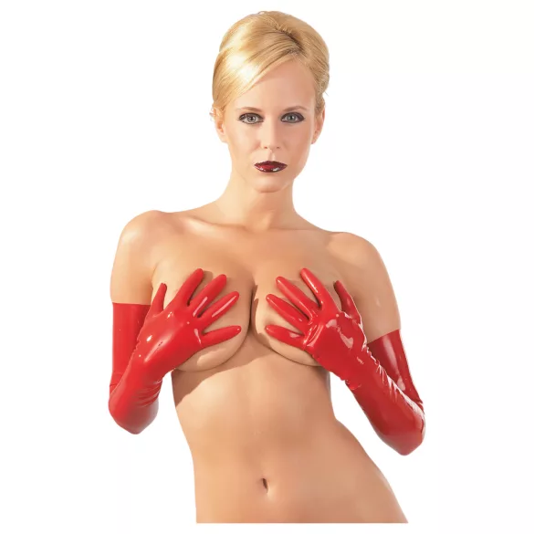 LATEX - duge uniseks rukavice (crvene)