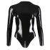 LATEX - ženski bodi sa dugim rukavima (crna) - M