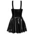 LATEX - mini haljina sa karner suknjom (crna)