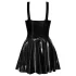 LATEX - mini haljina sa karner suknjom (crna)