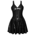 LATEX - mini haljina sa karner suknjom (crna) - XL
