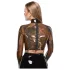 LATEX - providna lateks bluzica (prozirno-crna) - M
