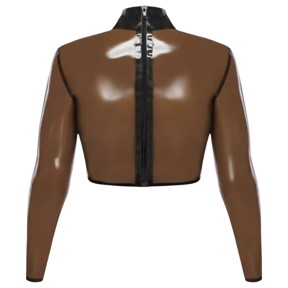 LATEX - providna lateks bluzica (prozirno-crna) - L