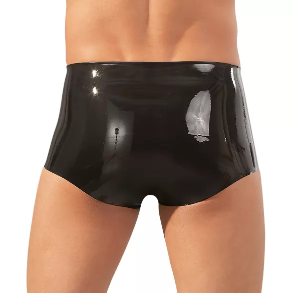 LATEX - bokserice + navlaka za penis (crna) - L/XL