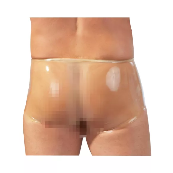 LATEX - bokserice + penis navlaka (prirodna) - L/XL