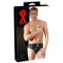 LATEX - muške gaće sa unutrašnjim analnim dildom za penis (crne) - XL