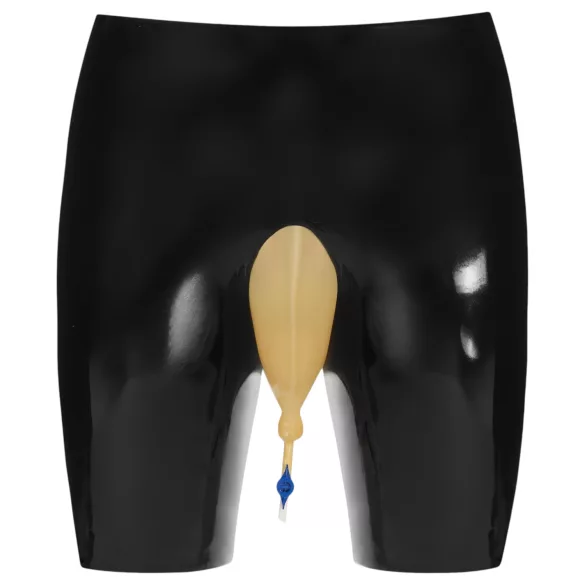 LATEX - Vodootporne gaćice sa otvorom za odvod (crne)