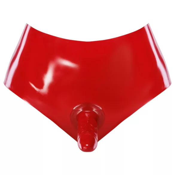 LATEX - donji deo sa realističnim dildom (crvena)