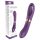 Funny Me Dvojni jezik - punjivi vibrator 2u1 (ljubičasti)