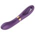 Funny Me Dvojni jezik - punjivi vibrator 2u1 (ljubičasti)