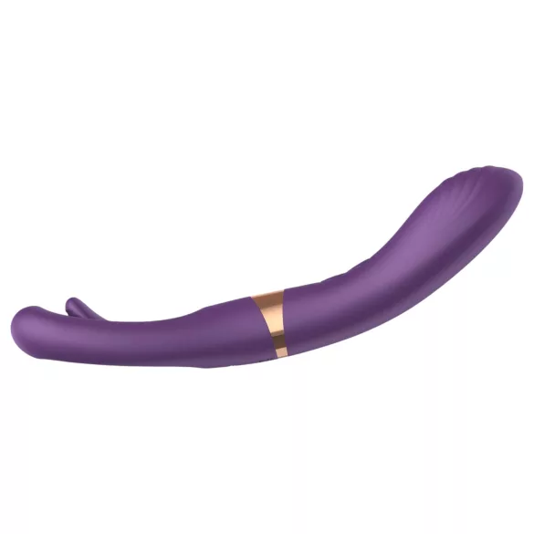 Funny Me Dual - bežični 2u1 vibrator s jezičkom (ljubičasti)