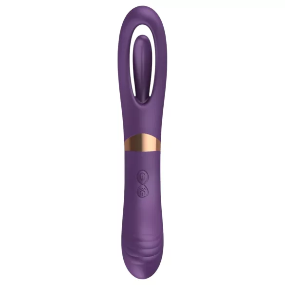 Funny Me Dual - bežični 2u1 vibrator s jezičkom (ljubičasti)