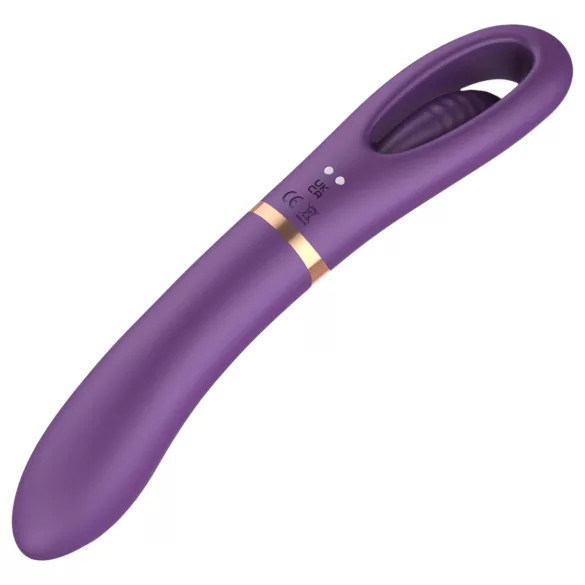 Funny Me Dual - bežični 2u1 vibrator s jezičkom (ljubičasti)