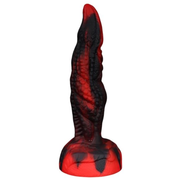 OgazR Hell Dong - izbrazdani dildo - 20 cm (crvena)