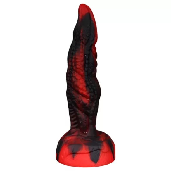 OgazR Hell Dong - rebrasti dildo - 20 cm (crvena)