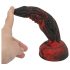 OgazR Hell Dong - izbrazdani dildo - 20 cm (crvena)