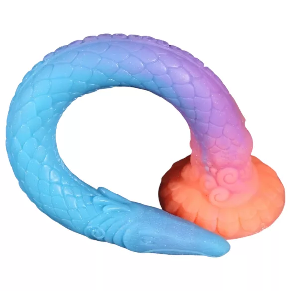 OgazR XXL Jegulja - fosforescentni analni dildo - 47 cm (roze)