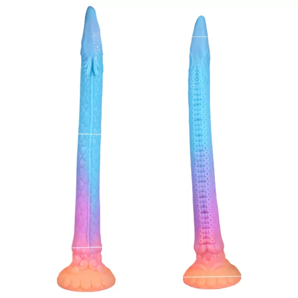 OgazR XXL Jegulja - fosforescentni analni dildo - 47 cm (roze)