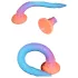 OgazR XXL Jegulja - fosforescentni analni dildo - 47 cm (roze)