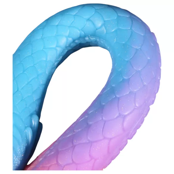 OgazR XXL Jegulja - fosforescentni analni dildo - 47 cm (roze)