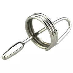 DeepRing - prstenasti metalni dilatator - 9cm (srebrni)