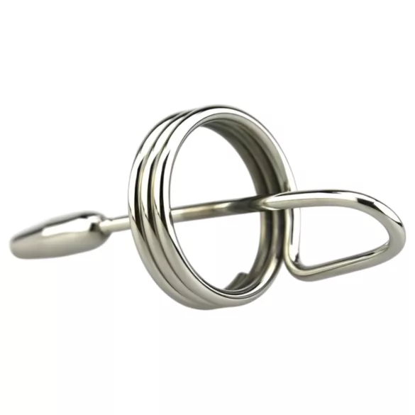 DeepRing - prstenasti metalni dilatator - 9cm (srebrni)