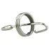DeepRing - prstenasti metalni dilatator - 9cm (srebrni)