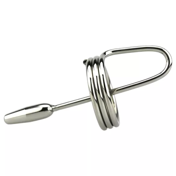 DeepRing - prstenasti metalni dilatator - 9cm (srebrni)