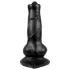 Animalorny - pseći dildo - 12cm (crna)