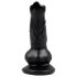 Animalorny - pasji penis dildo - 12cm (crni)