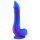 Inkipus - silikonski dildo sa testisima - 18cm (plava-roze)