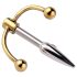 Urethralplay - Metalni dilatator sa sidrom - 4,5cm (srebrni)