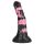 Bad Horse - silikonski dildo konj 18 cm (crno-roze)