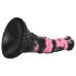 Bad Horse - silikonski dildo konj 18 cm (crno-roze)