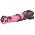 Bad Horse - silikonski dildo, 24cm (braon-roze)
