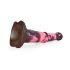 Bad Horse - silikonski dildo, 24cm (braon-roze)