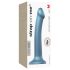 Strap-on-me Metallic Shine M - kožni prijateljski dildo (metalno plava)